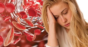 The anemia is caused by a parasite
